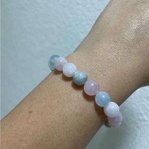Morganite Crystal Stone Bracelets